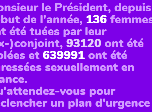 1 femme sur 2 - pétition pour un plan d'action contre les violences sexuelles